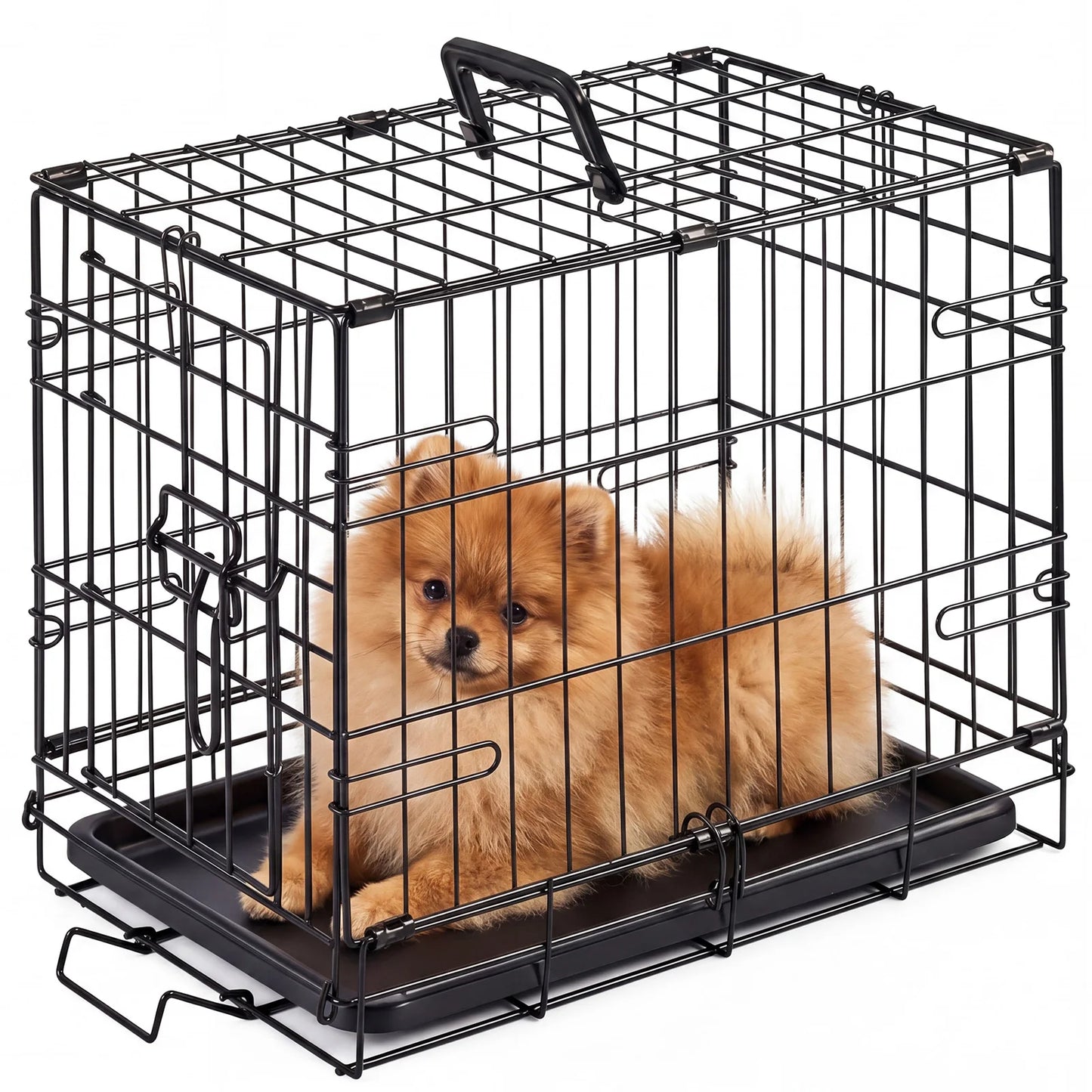 18 Inch Single Door Dog Crate Metal Pet Kennel
