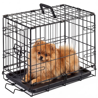 18 Inch Single Door Dog Crate Metal Pet Kennel
