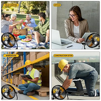 Outdoor solar-powered fan for shed, home, outside, camping;