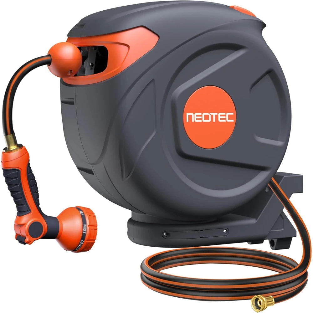 New Retractable Garden Hose Reel 5/8 inch x 50 ft