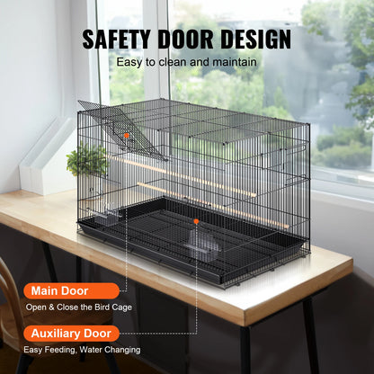 30inch Pet Bird Cage Metal Large Parakeet Cages