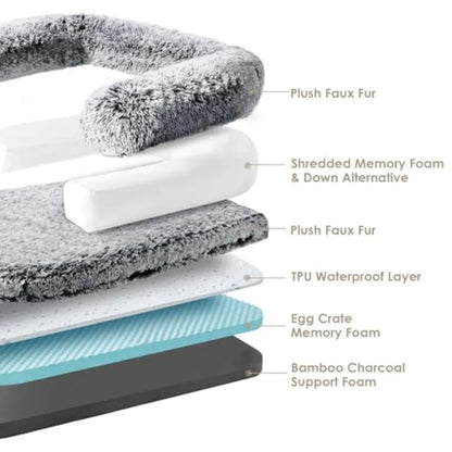 Foldable XXL Dog Bed for Large Dog, 54"x38"x7.5"
