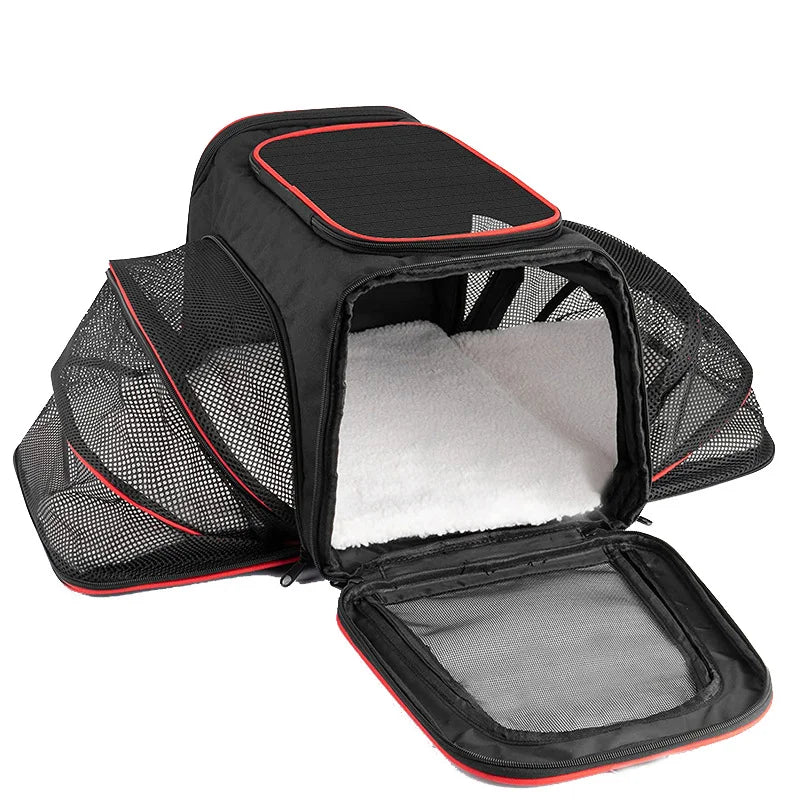 Airline-Approved Expandable Pet Carrier for Small Dogs & Cats