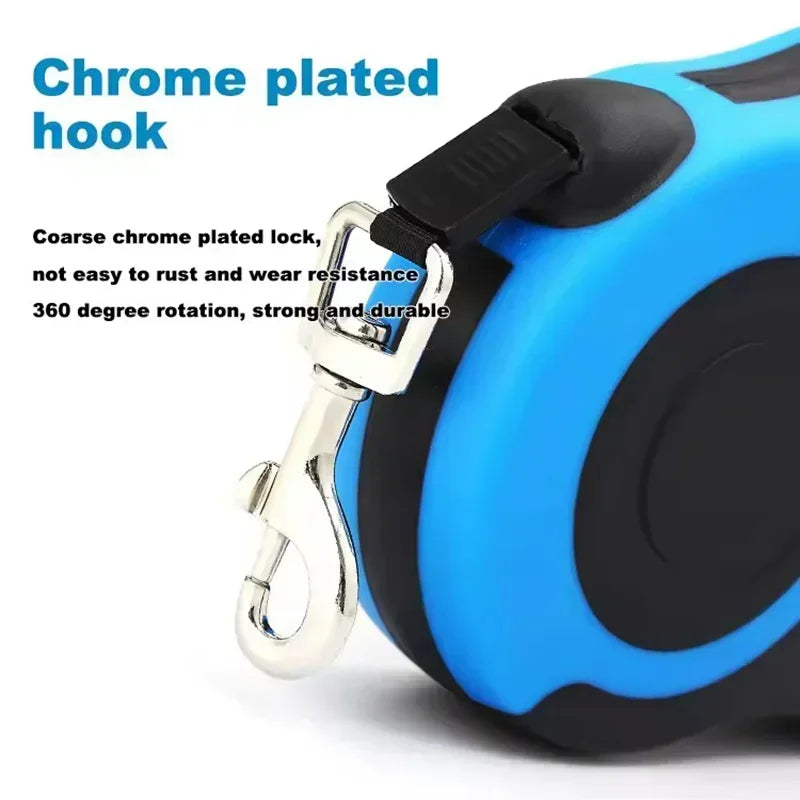 Retractable Dog Leash Outdoor Nylon Braided Rope