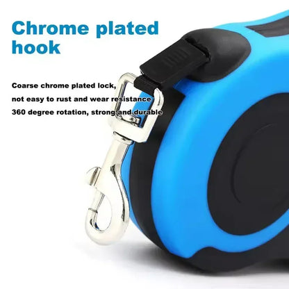 Retractable Dog Leash Outdoor Nylon Braided Rope