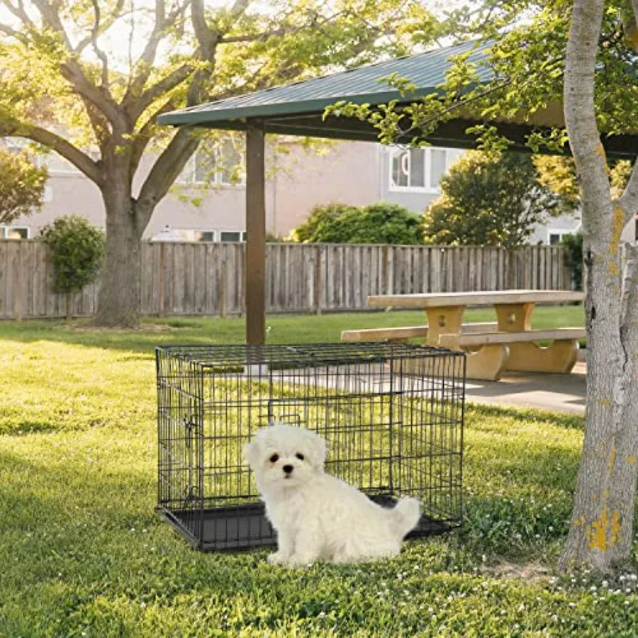 Dog Crate for Medium Dogs Folding Metal Wire