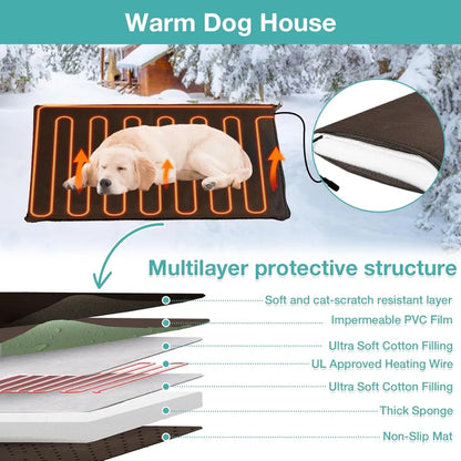 Outdoor Heated Doghouse