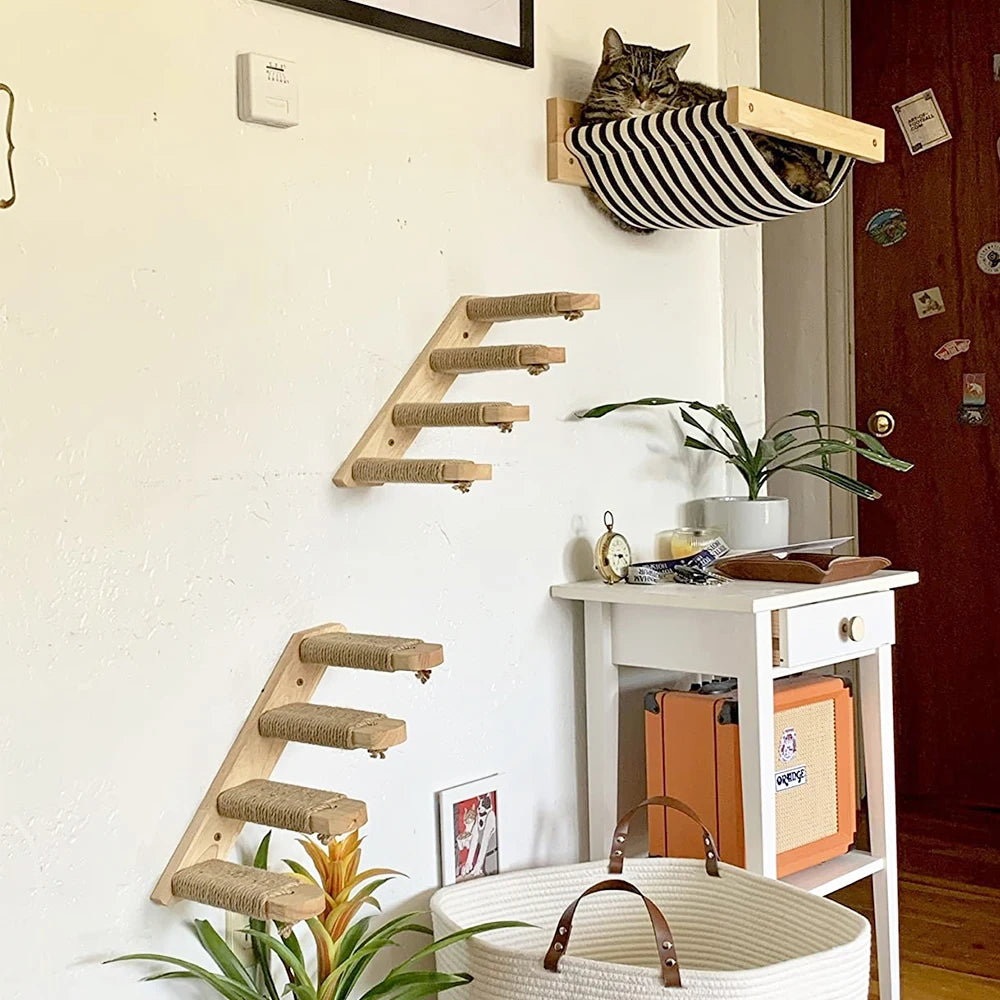 Cat Climbing Shelf Wall Mounted Four Step