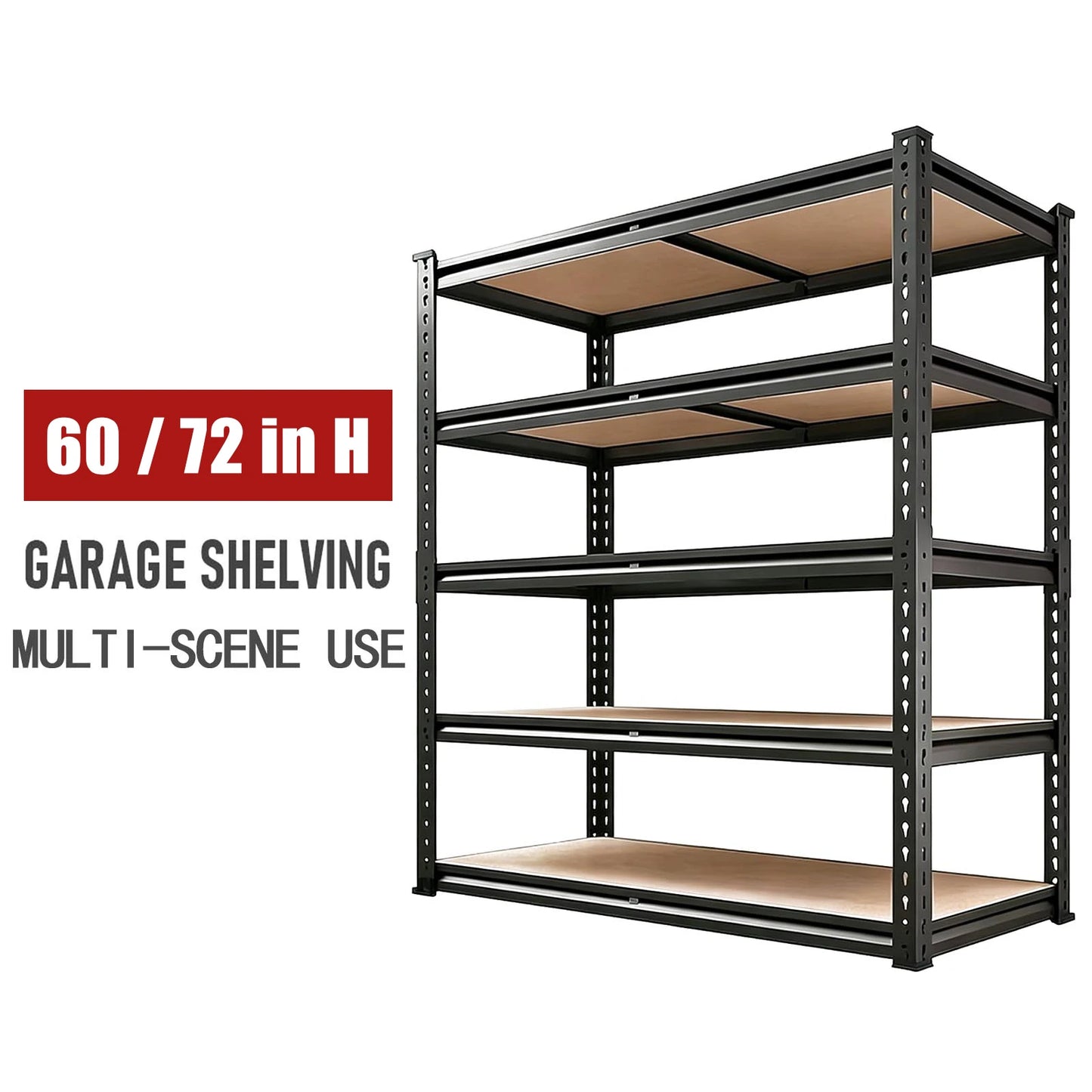 Garage Shelving 5 Tier Storage Shelves Heavy Duty