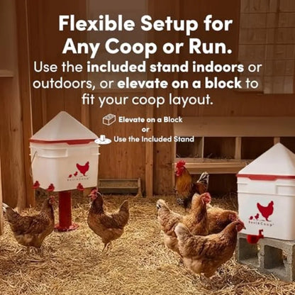 2 Gallon Chicken Waterer with 4 Auto-Fill Cups
