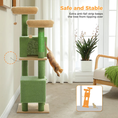Cactus Cat Tree, 133cm Tower for Indoor