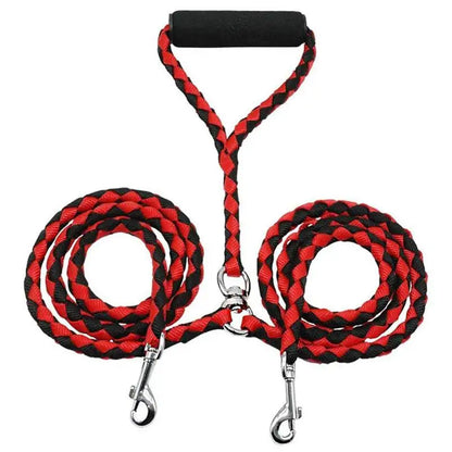 1.4m Pet Double Leash 2 Way Couplers