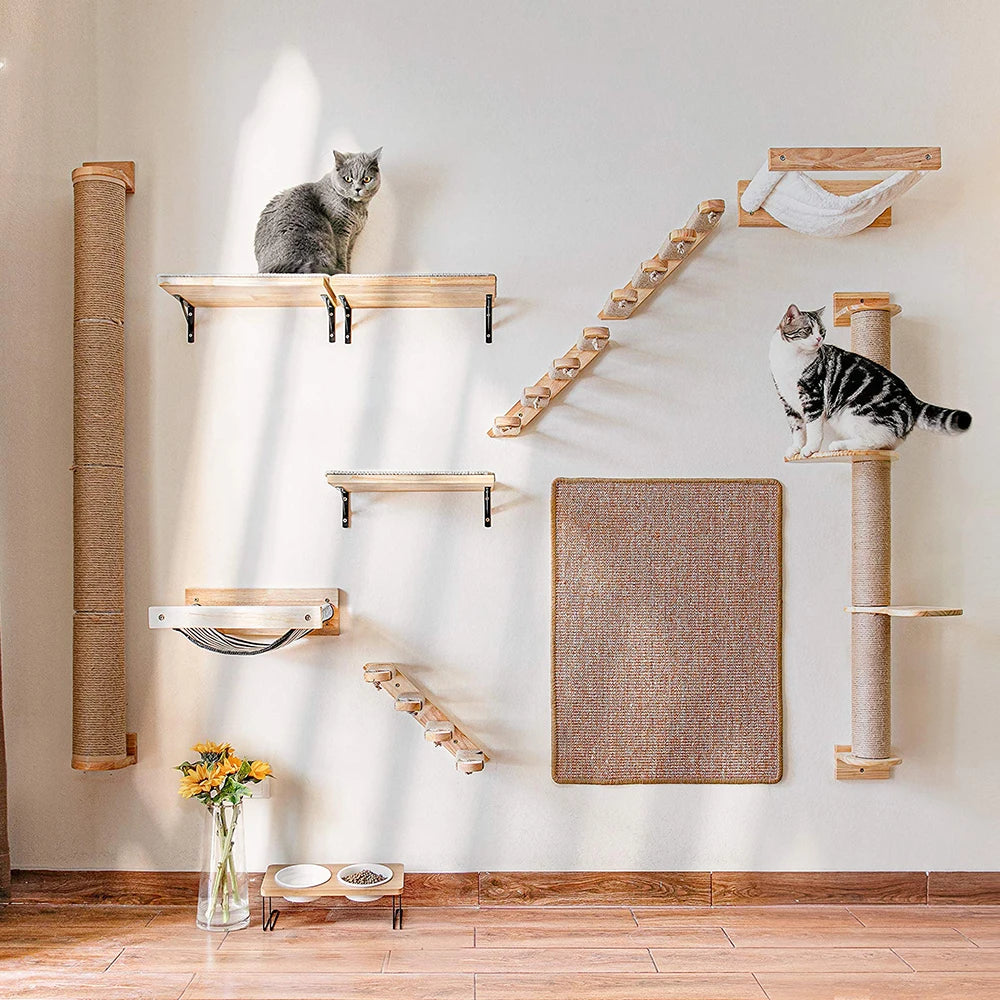 Cat Climbing Shelf Wall Mounted Four Step