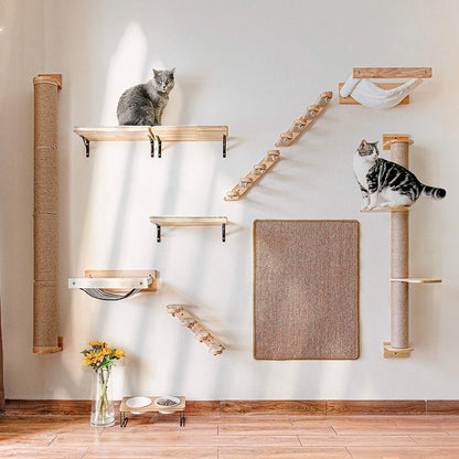 Cat Climbing Shelf Wall Mounted Four Step