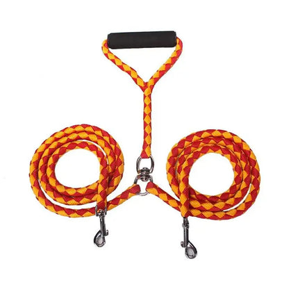 1.4m Pet Double Leash 2 Way Couplers