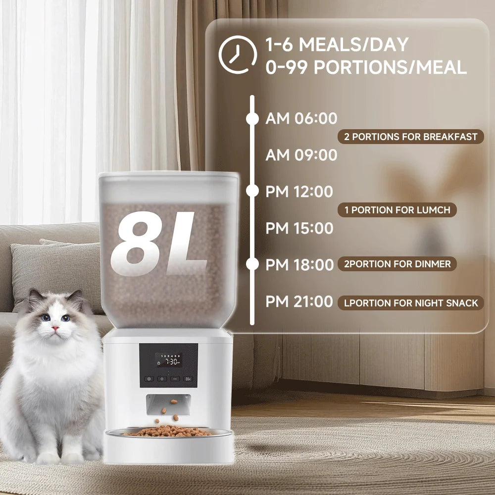 Automatic Cat/Dog Feeder, Smart Food Dispenser