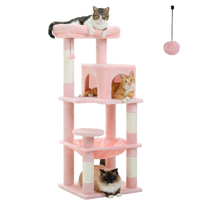 5-Level Cat Tower Tree, w/Hammock, w/Condo, w/Perch