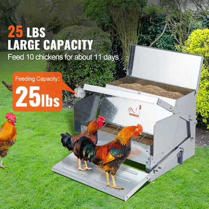 Automatic Chicken Feeder 25 lbs 10 Chickens for 11 Days