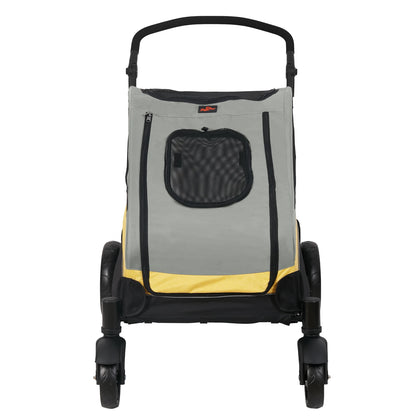 Large Dog Stroller 4 Wheel Pet Trolley