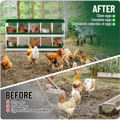 Chicken Nesting Boxes Heavy-Duty Galvanized Steel