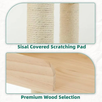 Wood Cat Tower for Automatic Litter Box