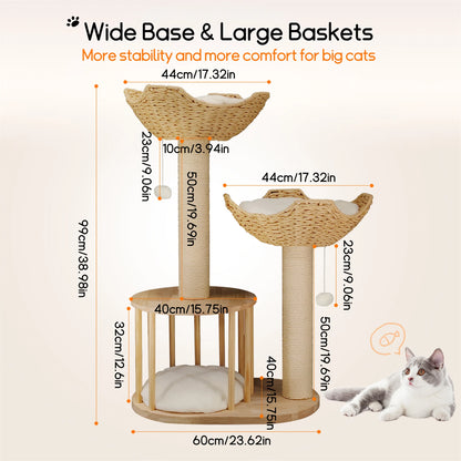 Cat Tree Tower Condo Furniture with Dangling Ball