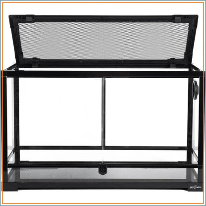 30 Gallon Reptile Terrarium, Tempered Glass Tank 30"x12"x18",