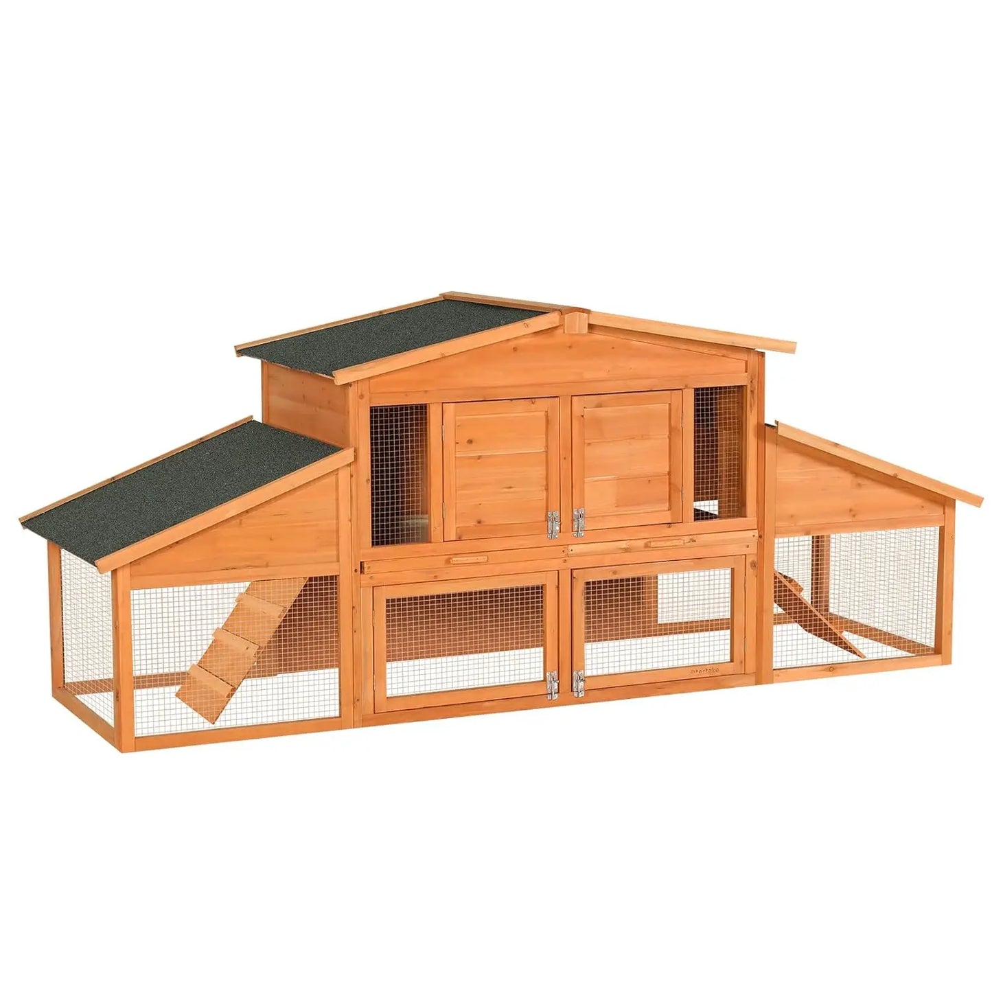 Weatherproof Wooden Chicken Coop with Run