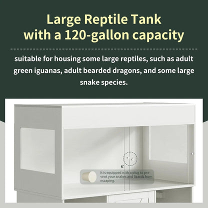 120 Gallon Terrarium with Stand 4x2x2