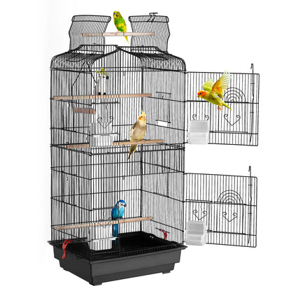 Open Top Large Parrot Bird Cage