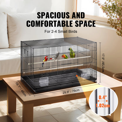 30inch Pet Bird Cage Metal Large Parakeet Cages