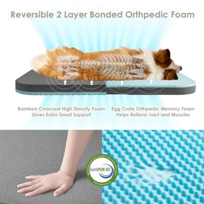 Foldable XXL Dog Bed for Large Dog, 54"x38"x7.5"
