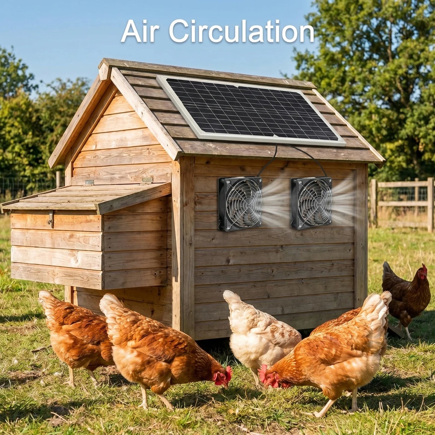 Solar Powered Exhaust Fan Kit Dual Fans
