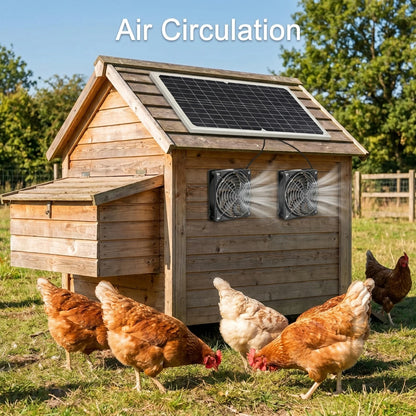 Solar Powered Exhaust Fan Kit Dual Fans
