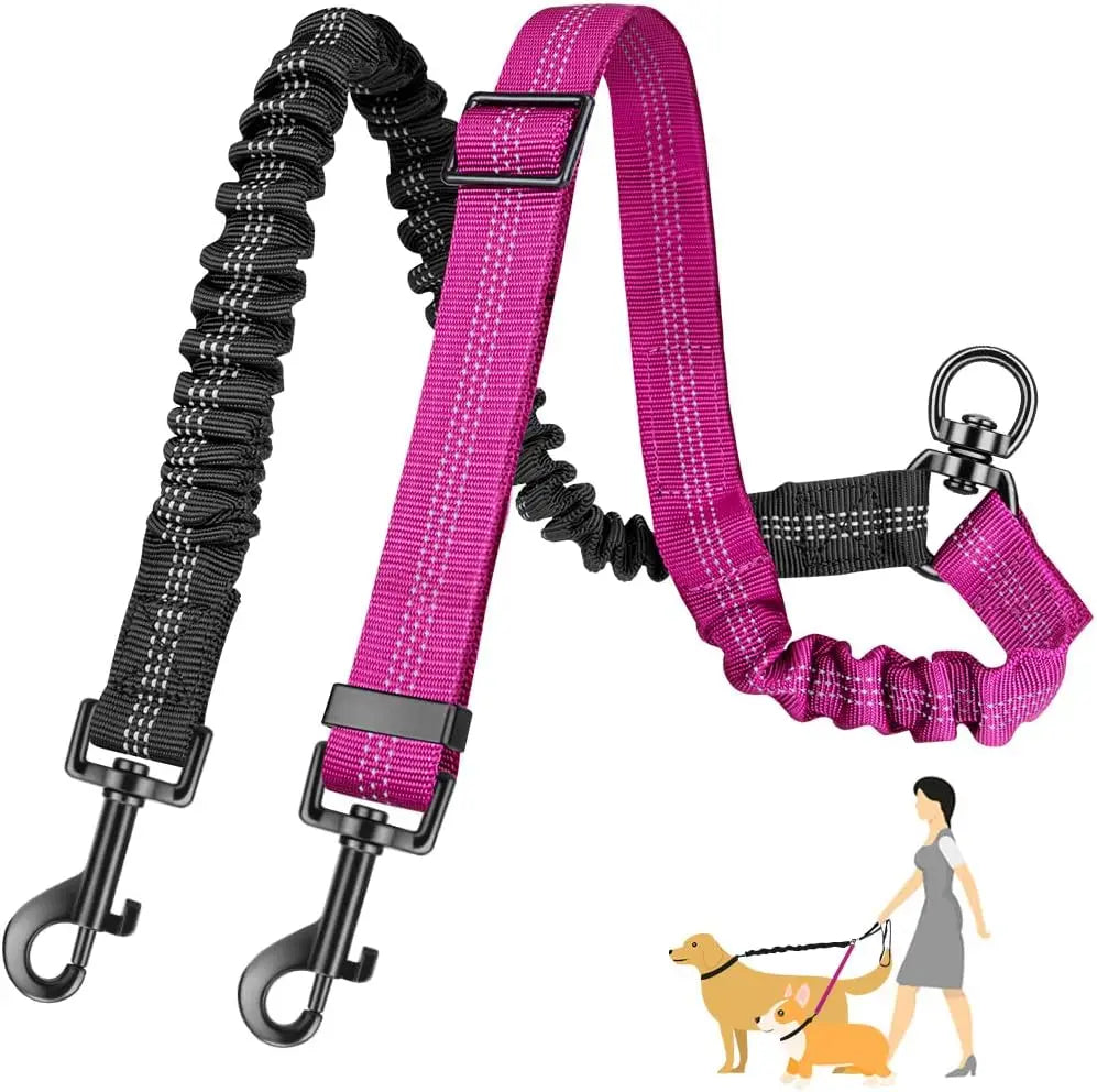 1.6ft Long Dual Dog Leash Attachment - Double Leashes