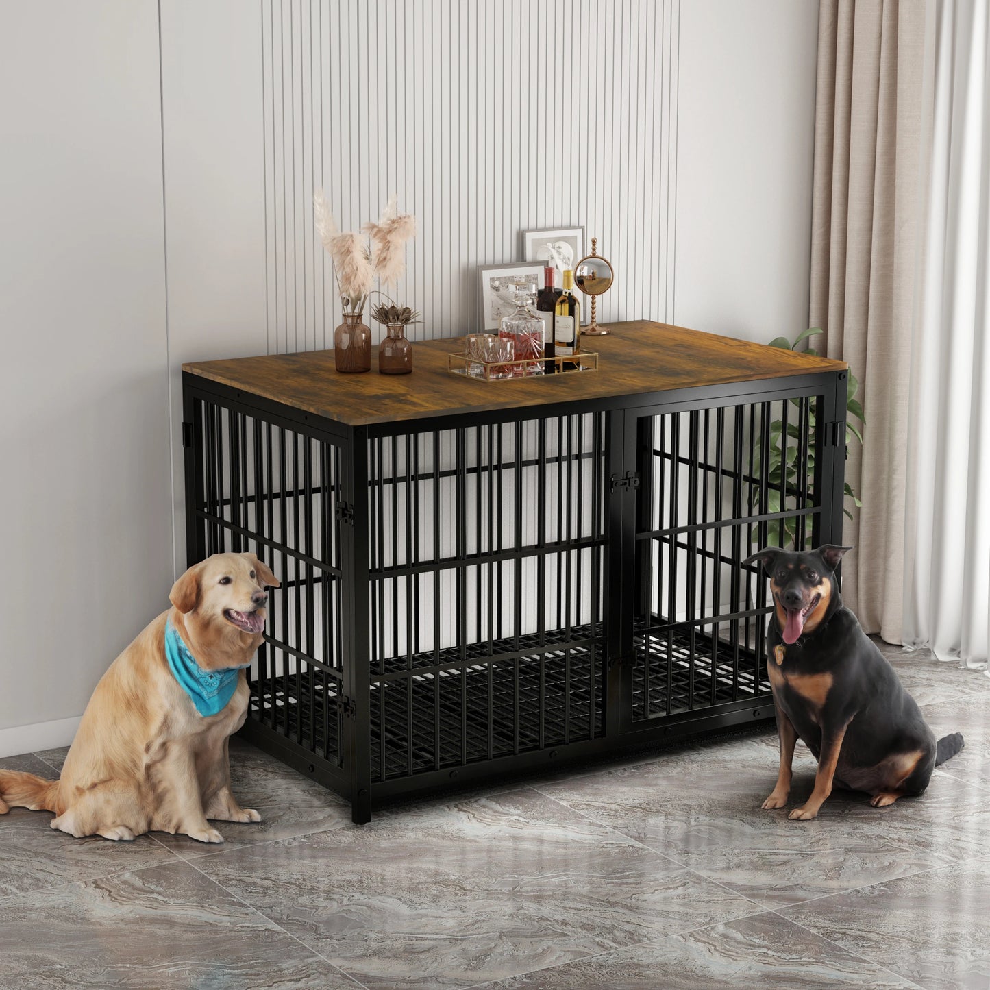 Furniture Style Dog Cage XXL Wooden Pet Kennel