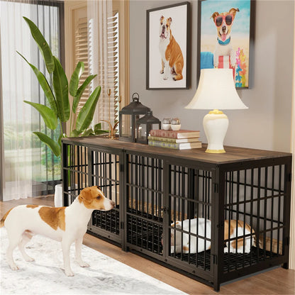 Large Wooden Dog Crate Indoor Furniture