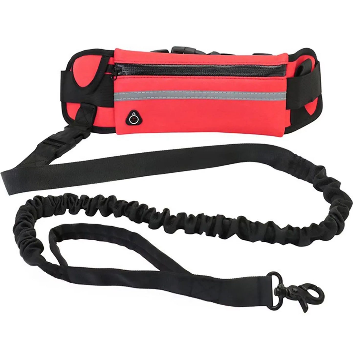 Hands Free Reflective Dog Leash Waist Bag Retractable