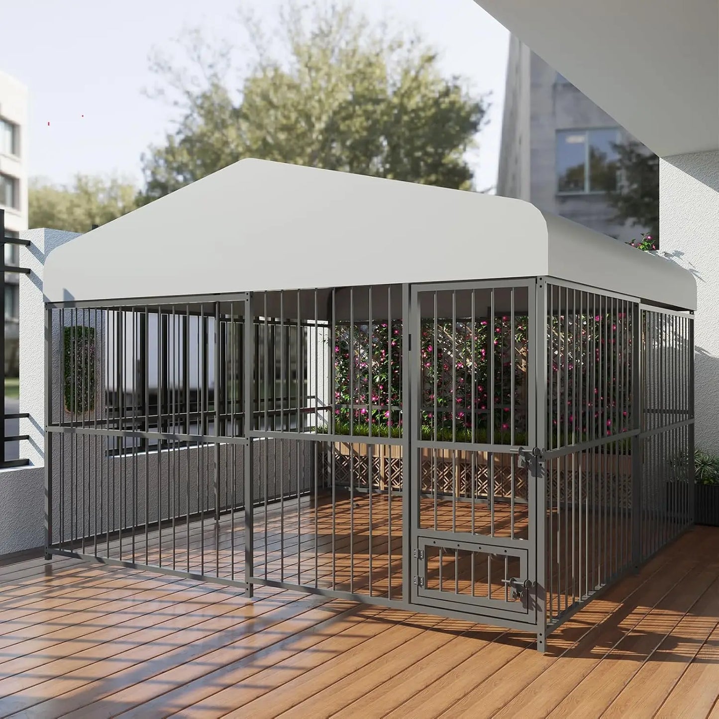 Large Dog Kennel Outside,10x10x6 FT