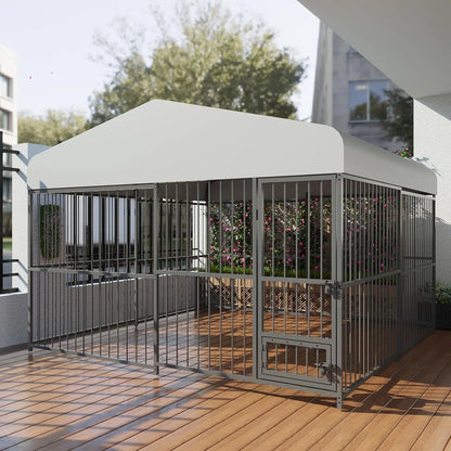 Large Dog Kennel Outside,10x10x6 FT