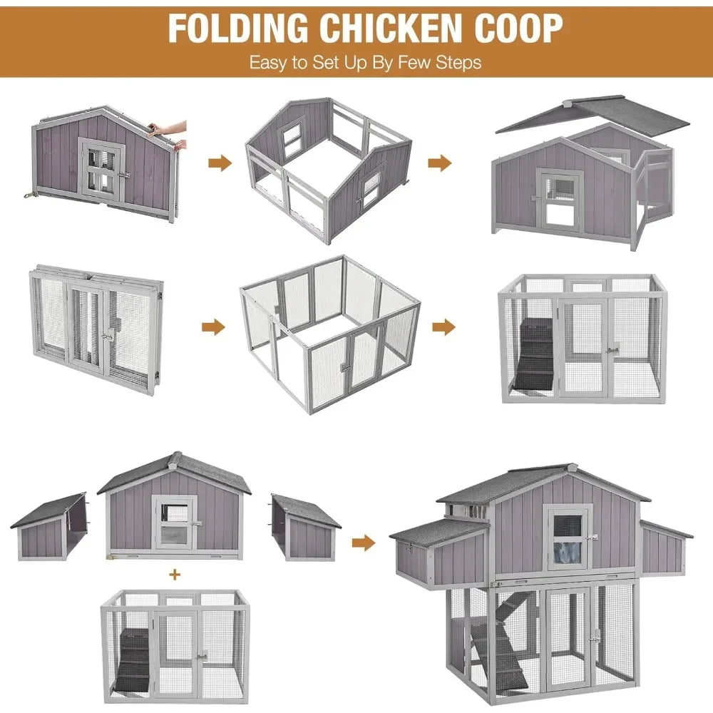 Large Chicken Coop for 6–8 Chickens