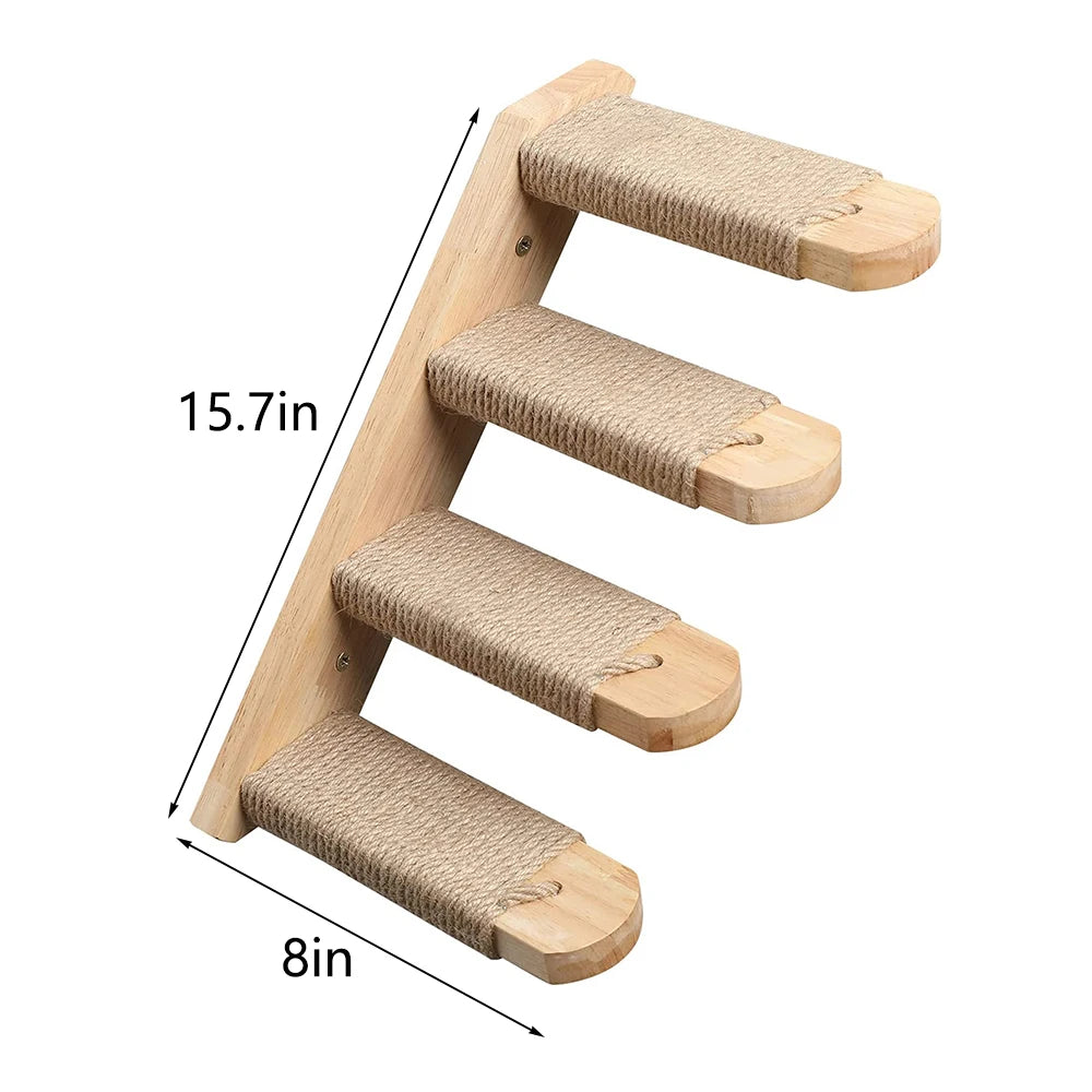 Cat Climbing Shelf Wall Mounted Four Step