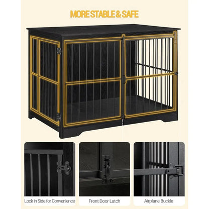Large Dog Crate Furniture, 44.1 Indoor Kennel
