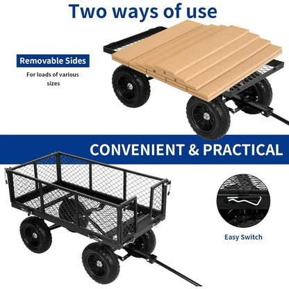 Steel Cart BILT HARD 400 lbs 10" Flat Free Tires