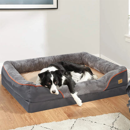 Jumbo Large Orthopedic Dog Bed Memory Foam