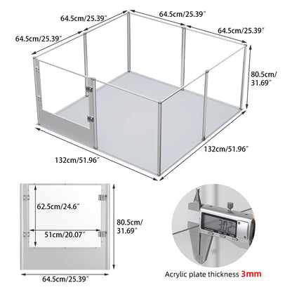 Pet Playpen Dog Whelping Pen Rabbit Guinea Pigs Hedgehogs Hamsters