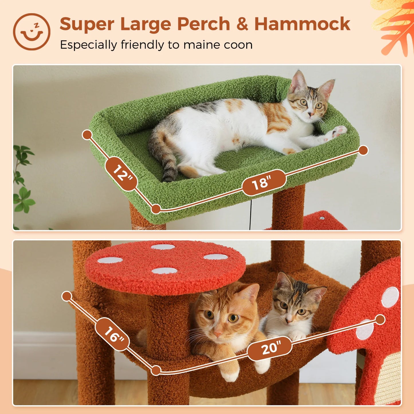 Multi-Level Cat Tree Tower with Condo Hammock