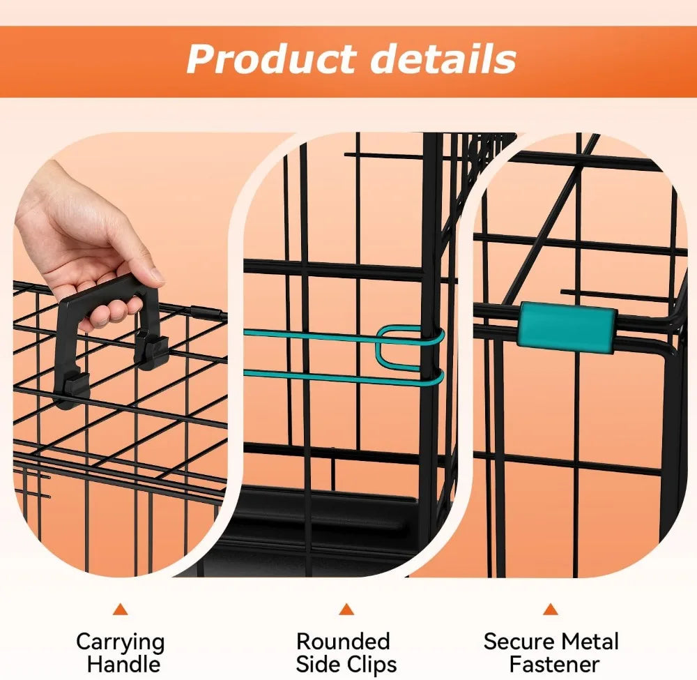 24-Inch Dog Crate for Small Dogs