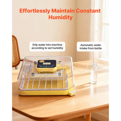 Egg Incubator with LED Candler Temperature Display