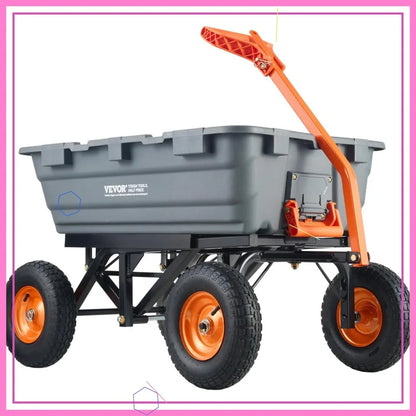1500lbs Heavy Duty Garden Dump Cart